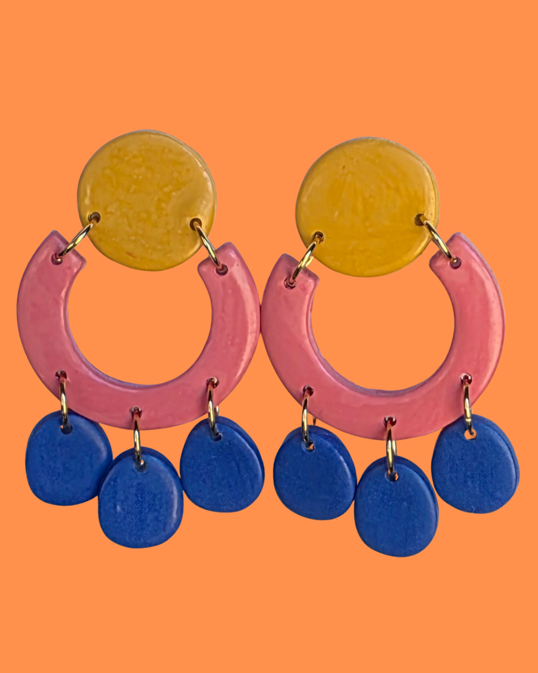 ITTY BITTY BETTY'S ~ Navy, Mustard, Salmon